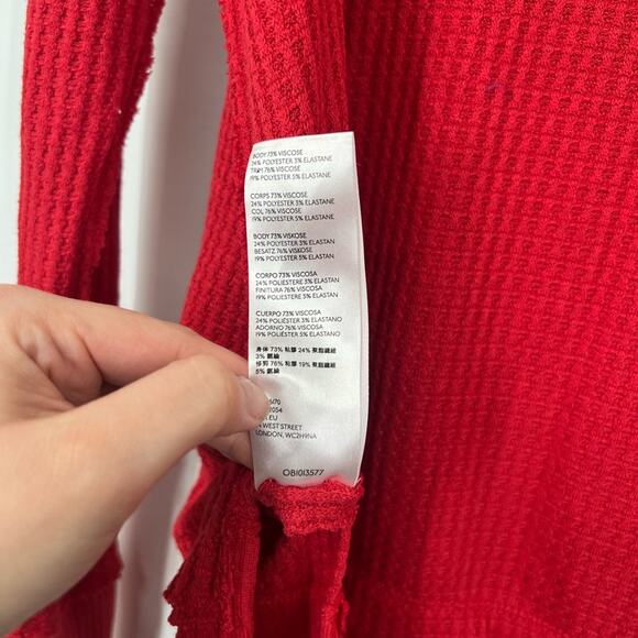 Free People North Shore Oversized Thermal Tunic Top - Picture 5 of 5